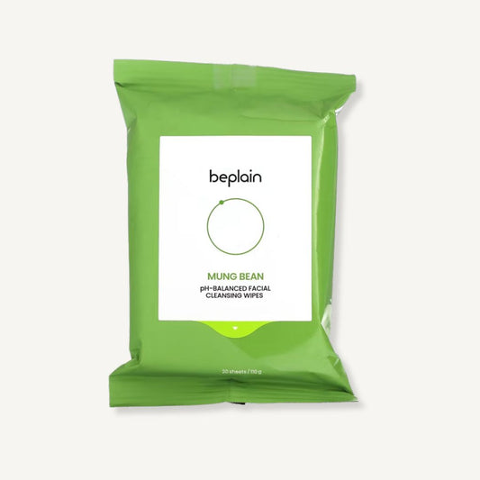 beplain Mung Bean pH-Balanced Facial Cleansing Wipes (x20)