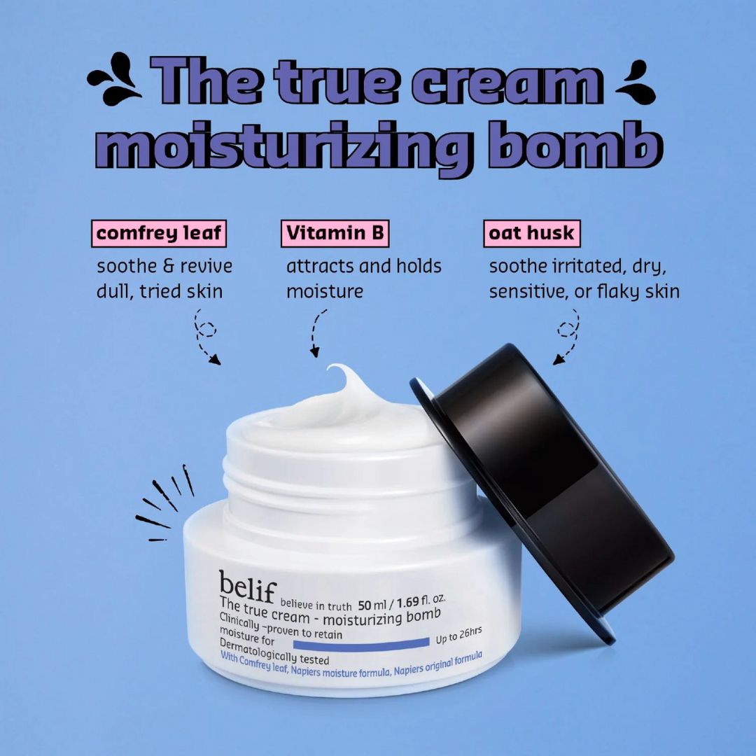Belif The True Cream Moisturizing Bomb with Peptide and Ceramide