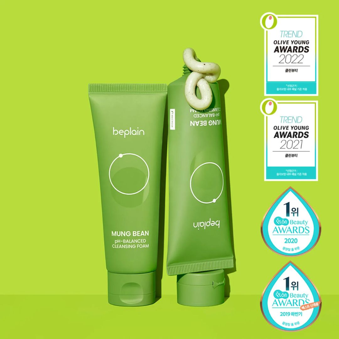 beplain Mung Bean pH-Balanced Cleansing Foam